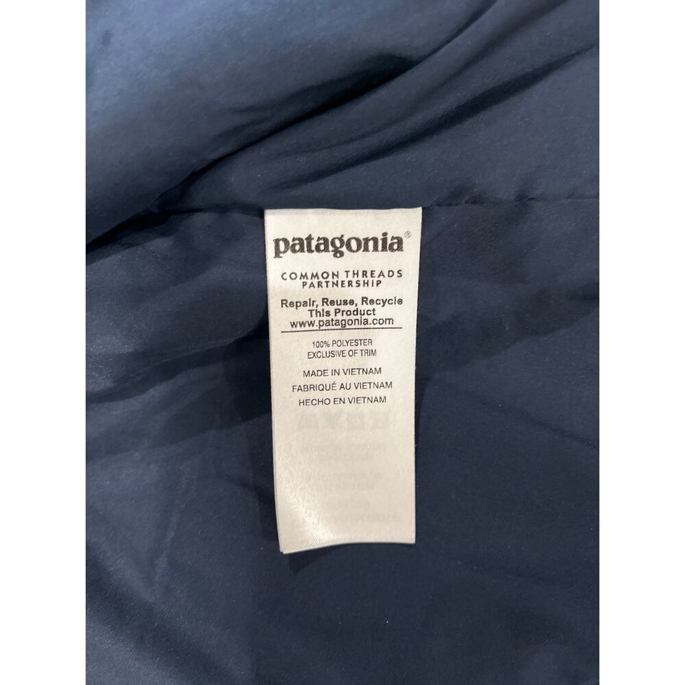 Patagonia Los Gatos Fleece Vest Large Navy Blue Full Zip - Picture 7 of 8